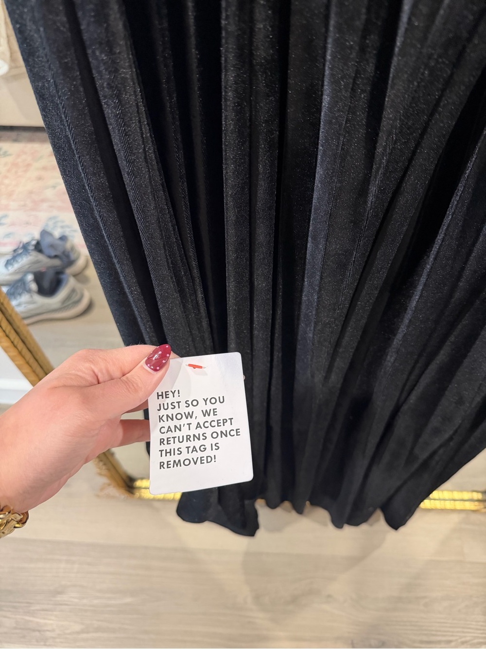 NWT ASOS Pleated Velvet Maxi Dress US 24 - Picture 6 of 6